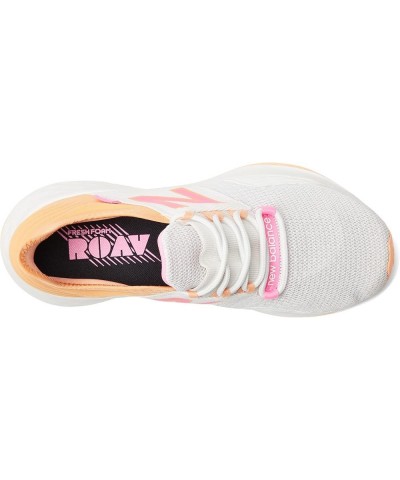 Women's Fresh Foam Roav V1 Sneaker Nimbus Cloud/Peach Glaze/Vibrant Pink $35.98 Athletic Shoes