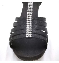 Fashion Ballroom Latin Shoes Sandals Prom Dancing Dance Women Women's Sandals Women Sandals Size 12 (Black, 9.5-10) 6 Black $...