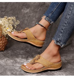 Plantar Fasciitis Sandals for Women Dressy Orthopedic Shoes Wide Width Womens Black Flats Heel Sandals for Women Plantar Fasc...