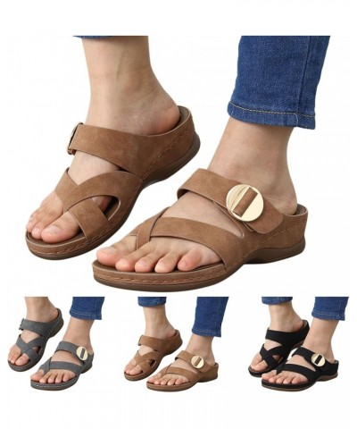 Orthopedic Sandals for Women With Arch Support Summer Dressy Anti Slip Wedge Platform Flip Flops Casual Wide Fitting Orthoped...