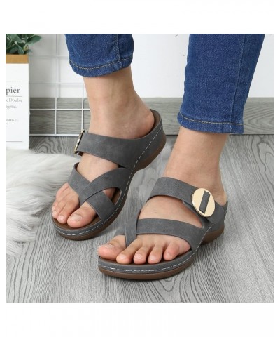 Orthopedic Sandals for Women With Arch Support Summer Dressy Anti Slip Wedge Platform Flip Flops Casual Wide Fitting Orthoped...