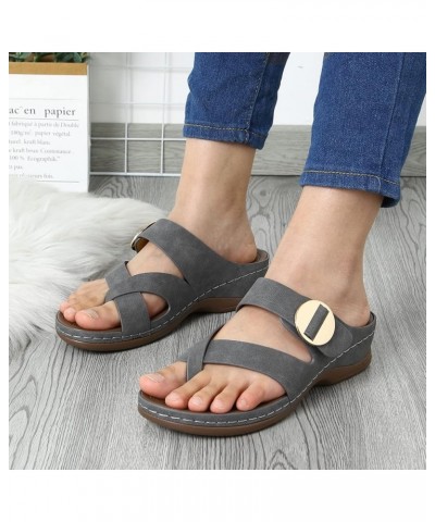 Orthopedic Sandals for Women With Arch Support Summer Dressy Anti Slip Wedge Platform Flip Flops Casual Wide Fitting Orthoped...