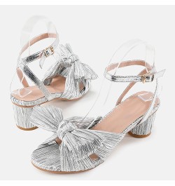 Heeled Sandal Cute Sandals For Women Black Dance Shoes Sandals Women Heels Comfortable High Heeled Sandals Fo I-silver $13.45...