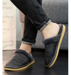 Full genuine cotton slippers home thick base winter warm indoor family couples cow slippers male D $50.91 Slippers