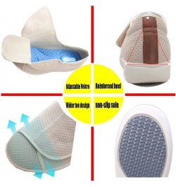 Diabetic Slippers Bandage Shoes Sandals with Fastening,Women's Diabetic Slippers Wide Fit Sandals with Open Toe Adjustable Or...