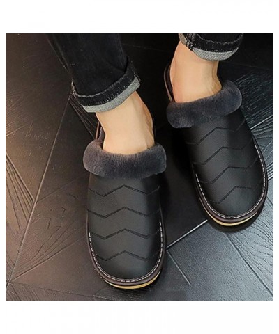 Full genuine cotton slippers home thick base winter warm indoor family couples cow slippers male D $50.91 Slippers