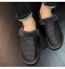 Full genuine cotton slippers home thick base winter warm indoor family couples cow slippers male D $50.91 Slippers