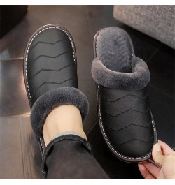 Full genuine cotton slippers home thick base winter warm indoor family couples cow slippers male D $50.91 Slippers