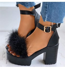 Cute Sandals For Women Dressy,Womens Low Mid Square Heel Ankle Strap Sandal Open Toe Summer Strappy Chunky Block Sandals T-bl...