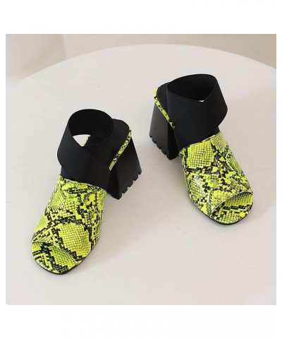 walking sandals women beach flip flop chunky platform shoes Mules Flat Shoes Z 12-yellow $14.14 Sandals