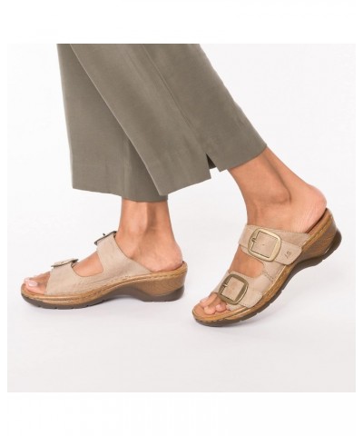 Women's Flatform Sandal, Creme, 13 $54.98 Sandals