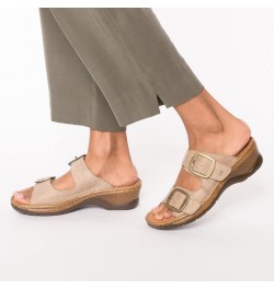 Women's Flatform Sandal, Creme, 13 $54.98 Sandals