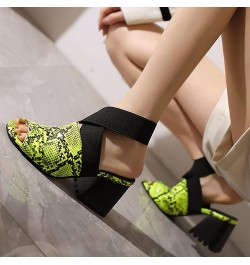 walking sandals women beach flip flop chunky platform shoes Mules Flat Shoes Z 12-yellow $14.14 Sandals