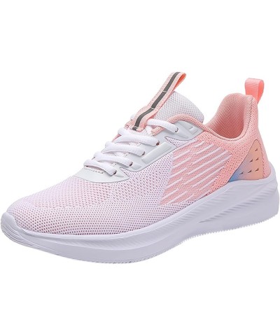 Breathable Sneakers 2022, Women's Running Shoes Non Slip Athletic Tennis Walking Blade Type Sneakers Z 15-pink $14.48 Athleti...