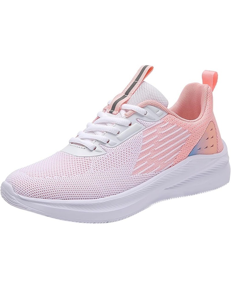 Breathable Sneakers 2022, Women's Running Shoes Non Slip Athletic Tennis Walking Blade Type Sneakers Z 15-pink $14.48 Athleti...