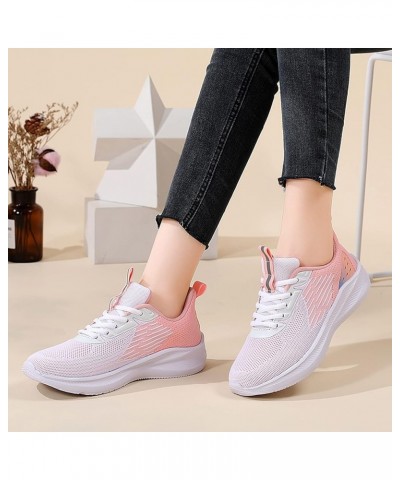 Breathable Sneakers 2022, Women's Running Shoes Non Slip Athletic Tennis Walking Blade Type Sneakers Z 15-pink $14.48 Athleti...