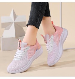 Breathable Sneakers 2022, Women's Running Shoes Non Slip Athletic Tennis Walking Blade Type Sneakers Z 15-pink $14.48 Athleti...