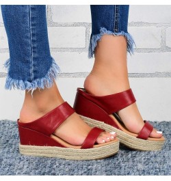 Cute Sandals for Women Trendy Platform Womens Orthopedic Sandals Arch Support Comfortable Walking Flip Flops 7.5 Red $11.84 S...