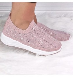 women's casual shoes sandals dressy summer white slip on sneakers slip on tennis shoes white slip on sneakers Z 05-pink $17.8...