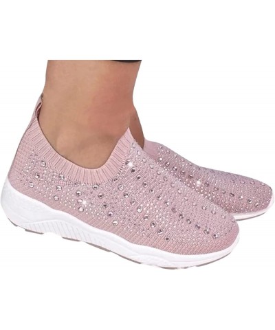 women's casual shoes sandals dressy summer white slip on sneakers slip on tennis shoes white slip on sneakers Z 05-pink $17.8...