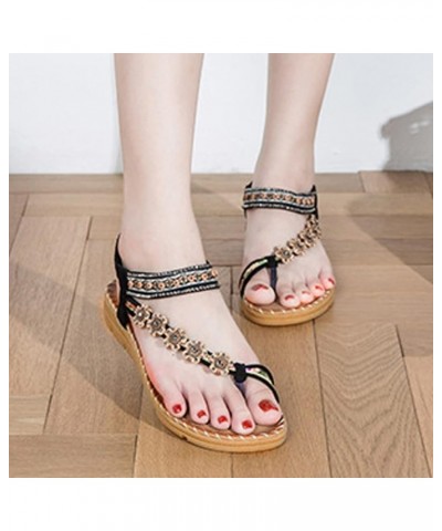 Women Two Band Sandal Strappy Lace-Up Ankle Strap Slippers Strappy Sandals Pump Sandals Prom Dance for Women Black $19.79 San...