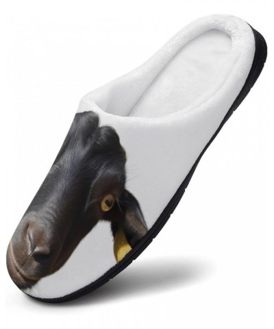 Black Goat Women's Slipper Non Slip Comfortable Winter Warm Home House Shoes Black Goat $16.76 Slippers