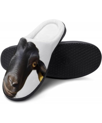 Black Goat Women's Slipper Non Slip Comfortable Winter Warm Home House Shoes Black Goat $16.76 Slippers