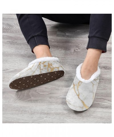 Black Gold Butterfly Women Men House Slippers Comfort Coral Fleece Fuzzy Feet Slippers Home Shoes Bedroom Slippers Non-Slip f...