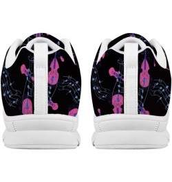 Women Running Shoes Cute Animal Graphic Sneakers Ladies Walking Footwear Boots Low Top Shoes Violin $21.07 Outdoor Shoes