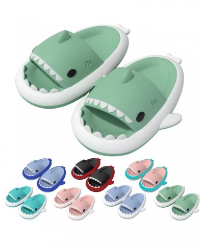 Shark Slippers, Cartoon Shark Beach Slippers for Women Men Summer Cute Animal Shower Sandal Couples Non-Slip House Shoes Matc...