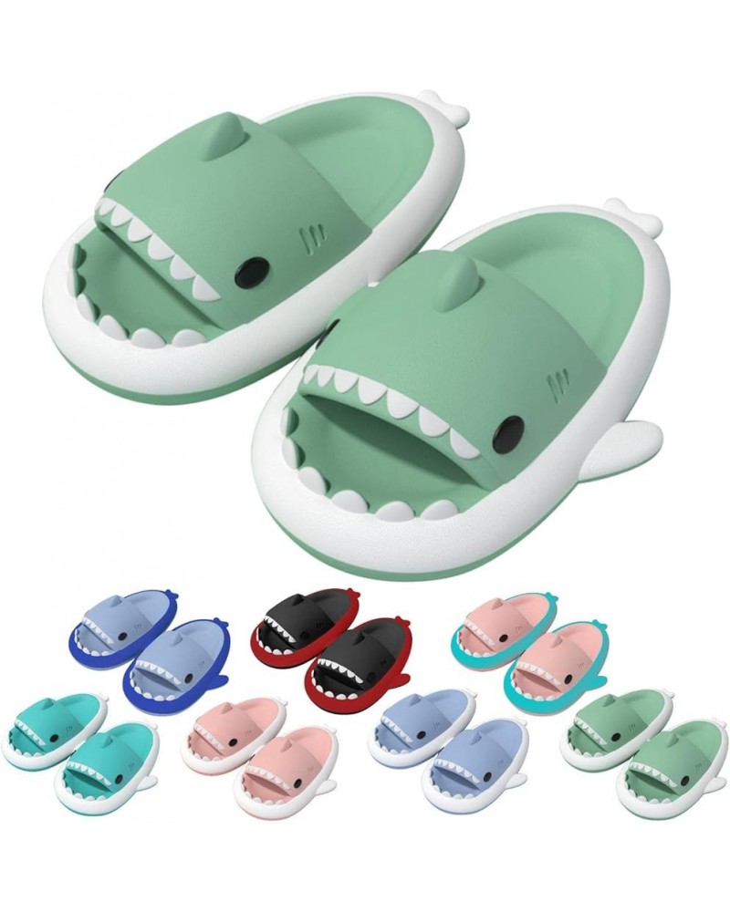 Shark Slippers, Cartoon Shark Beach Slippers for Women Men Summer Cute Animal Shower Sandal Couples Non-Slip House Shoes Matc...