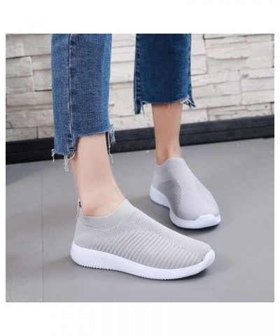 Women Shoes Slip Shoes Sports Soles Running Comfortable Outdoor On Mesh Casual Women's Shoes Women's Gymnastics Sneaker Grey ...