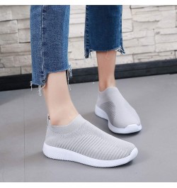 Women Shoes Slip Shoes Sports Soles Running Comfortable Outdoor On Mesh Casual Women's Shoes Women's Gymnastics Sneaker Grey ...