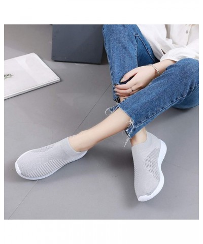 Women Shoes Slip Shoes Sports Soles Running Comfortable Outdoor On Mesh Casual Women's Shoes Women's Gymnastics Sneaker Grey ...