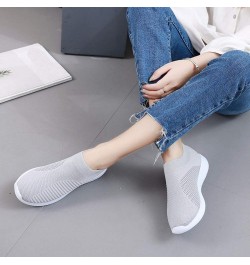 Women Shoes Slip Shoes Sports Soles Running Comfortable Outdoor On Mesh Casual Women's Shoes Women's Gymnastics Sneaker Grey ...