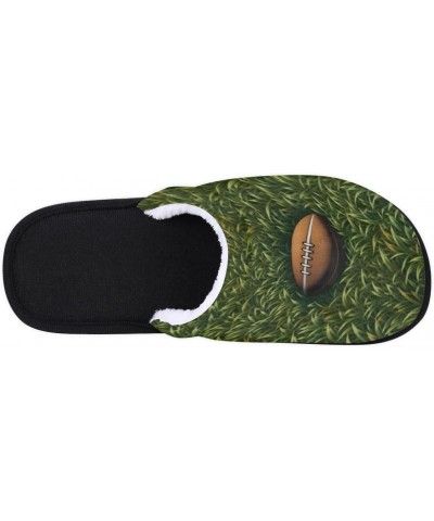 American Football Home Slippers for Women, Grass Football Soft Unisex House Slippers Men Washable Reusable Indoor Slip On Ant...