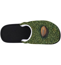 American Football Home Slippers for Women, Grass Football Soft Unisex House Slippers Men Washable Reusable Indoor Slip On Ant...