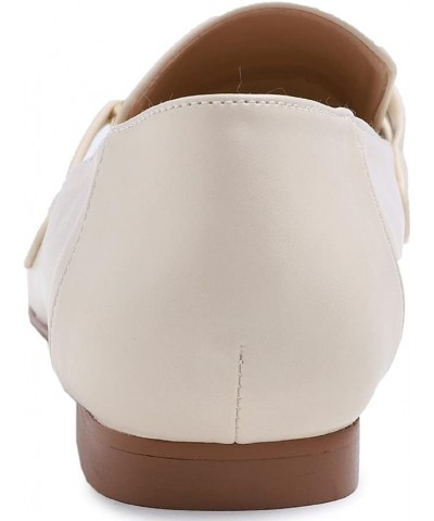 Women's Fashion Trim Deco Loafer Slippers Bar Trim Beige Plain Pu $17.94 Loafers & Slip-Ons