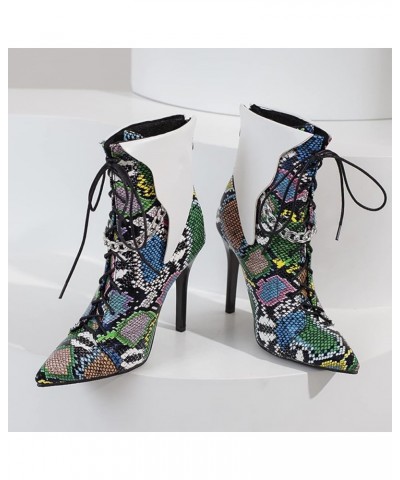 Women Fashion Ankle Boots 178 Multicolor $22.99 Boots