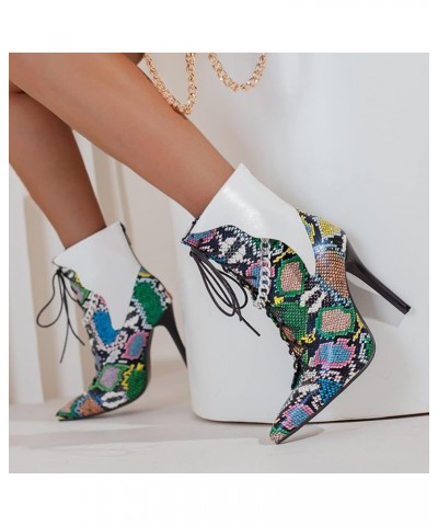 Women Fashion Ankle Boots 178 Multicolor $22.99 Boots