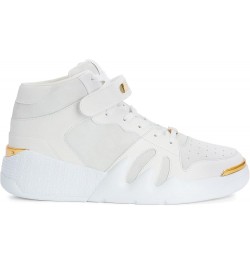 Giuseppe Zanotti, Talon Leather And Suede High-Top Men's Sneakers 6 White $240.80 Fashion Sneakers