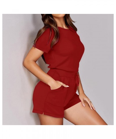 70s Jumpsuit for Women Bell Bottom Jumpsuit With 4 Pockets plus Size Tops Women Red-b➤➤ Womens Rompers 2024 Summer $13.01 San...