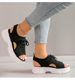 Women Summer Mesh Beach Slip On Sport Hollow Casual Open Toe Flat Soft Bottom Breathable Shoes Yoga Mat Womens Black $13.99 O...