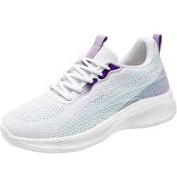 Women's Walking Shoes Lightweight Breathable Flying Woven Mesh Upper Casual Jogging Shoes Ladies Tennis Shoes Purple-3 $17.16...