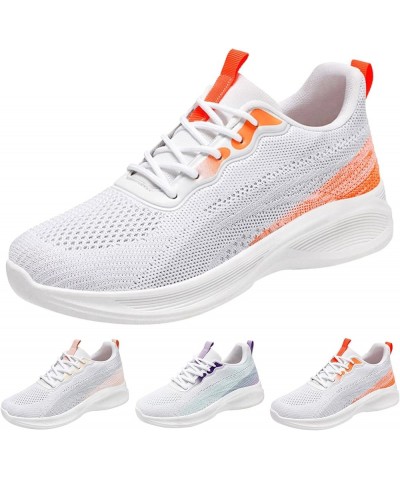 Women's Walking Shoes Lightweight Breathable Flying Woven Mesh Upper Casual Jogging Shoes Ladies Tennis Shoes Purple-3 $17.16...