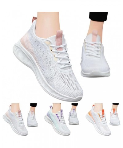 Women's Walking Shoes Lightweight Breathable Flying Woven Mesh Upper Casual Jogging Shoes Ladies Tennis Shoes Purple-3 $17.16...