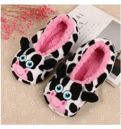 Womens New Warm Flats Soft Sole Women Indoor Floor Slippers Shoes Christmas Cartoon Animal Shape Home Slippers Cow $9.75 Slip...