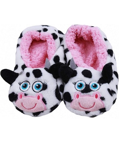 Womens New Warm Flats Soft Sole Women Indoor Floor Slippers Shoes Christmas Cartoon Animal Shape Home Slippers Cow $9.75 Slip...