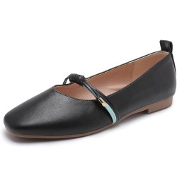 Women Ballerinas, Dolly Shoes Simple and Perfect for Leisure, Office Work, School, Indoor, Outdoor, Walking,Flesh,41 36 Black...