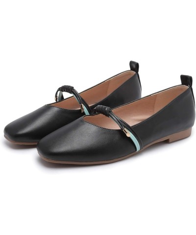 Women Ballerinas, Dolly Shoes Simple and Perfect for Leisure, Office Work, School, Indoor, Outdoor, Walking,Flesh,41 36 Black...